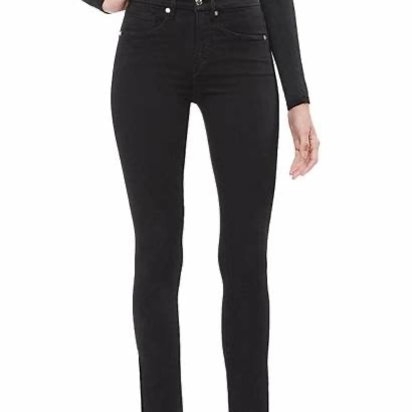 Good American GOOD WAIST CROP JEANS GWCC419T BLACK084 Size 0/25 - Picture 1 of 6